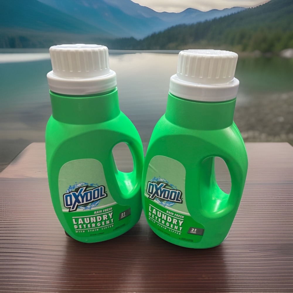 Oxydol Liquid Laundry Detergent Stain Lifter-Rain Scent 42oz Each - Lot Of 2 New